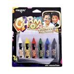 Levin 6pc Body Paint Crayons Body Painting Face Paint Kit Crayons Makeup Kit Face Painting Kit For Kids/Adults Non Toxic Face And Body Paint For Makeup Washable Face Paint Pack Of 6