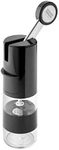 Kuhn Rikon Essential Adjustable Ratchet Grinder with Ceramic Mechanism for Salt, Pepper and Spices, 8 x 2.5 inches, Black