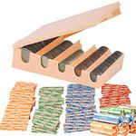 Coin Changers Tray Bundle of 100 Assorted Wrappers with 1 Compact Coin Sorter & Counter Organizer