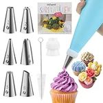 int!rend Starter Icing Set I 6 nozzles, 1 re-useable Piping Bag & 1 Cleaning Brush – Guaranteed Decorating Success!