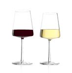 Stölzle Lausitz Eisernhardt: 12-Piece Glass Set Power with 6 red Wine Glasses and 6 White Wine Glasses I 12-Piece Set I Dishwasher Safe I shatterproof I Like Mouth-Blown I Elegant Crystal Glass