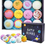 12Pcs Bath Bombs Gift Set, Fizzy Bu