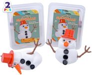 Toysmith Melting Snowman Bundle – Reusable Putty Slime Kit with Snowman Accessories – Build, Melt & Rebuild Fun – Desk Toy & Holiday Gift for Kids – Christmas Stocking Stuffer – Ages 5+