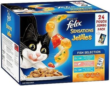 FELIX Sensations Adult Wet Cat Food Fish Selection Jellies 48x85g