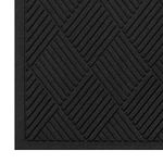 Andersen 221 Waterhog Fashion Diamond Polypropylene Fiber Entrance Indoor Floor Mat, SBR Rubber Backing, 4-Feet Length X 3-Feet Width, 3/8-Inch Thick, Charcoal