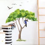 Runtoo Large Safari Tree Wall Decal