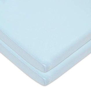 American Baby Company 2 Piece 100% Cotton Value Jersey Knit Fitted Cradle Sheet, Blue