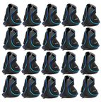 J-Tech Digital Wired Ergonomic Vertical USB Mouse with Adjustable Sensitivity (600/1000/1600 DPI), Scroll Endurance, Removable Palm Rest & Thumb Buttons [V628] | 20 Pack