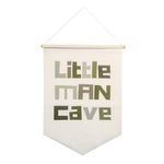 Little Man Cave, Neutral Sage Green Boho themed Banner for Nursery Decor, Playroom Decor, Boys Room Decor, Kids Room decor or Baby Room Decor