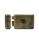 YALE Rim Lock with Two Deadbolts, TT with Regular Key, Painted