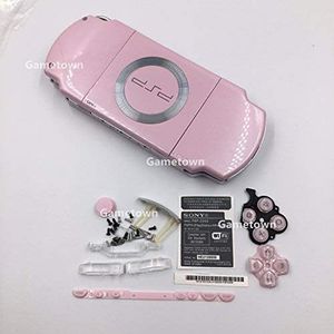 New Replacement Sony PSP 2000 Console Full Housing Shell Cover Case with Buttons Set -Pink.