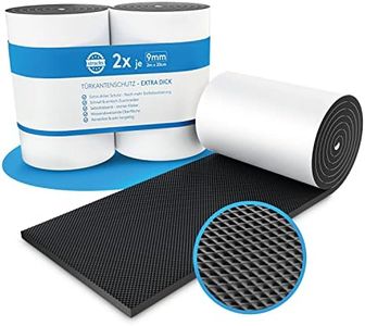 STRACKS® 2X Protection Murale de Garage 2m x 20cm chacune - 9mm Protection de Porte Extra épaisse - pour Votre Mur de Garage - Protection autocollante des Bords de Porte - Lot de 2 Rouleaux