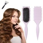 Curly Hair Brush Detangle Hair Brush Curl Defining Brush Curl Brush Wet Hair Brush Define Curls Brush Brush for Curly Hair (Purple)