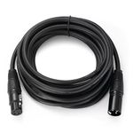 H-its Kabel : XLR Male to XLR Female Cable - 300 CM / 3 Meter - 3 Pin XLR Extension Audio Cable Male to Female Lead For Microphone Powered Speaker, Sound Consoles, Pro Devices