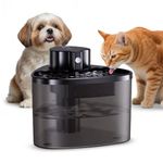 Petverse Wireless Cat Water Fountain 2L Battery Operated Pet Water Dispenser for Cats and Dogs, Ultra Quiet, BPA Free, with Filters, LED Indicator and 3 Flow Modes
