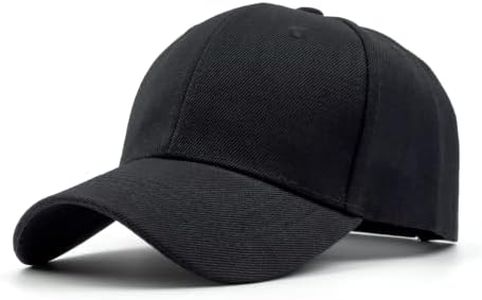 Utmost Structured Baseball Cap with Adjustable Closure - Performance Hat for Outdoor Activities and Custom Embroidery (1pc Black)