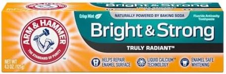 ARM & HAMMER Truly Radiant Bright & Strong Fluoride Anticavity Toothpaste Fresh Mint 4.3 oz (Packs of 3)