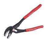 Slip Joint Pliers, HOUSERAN Water Pump Pliers, 10 Inch Groove Joint Pliers, Wrench Pliers with Comfort Red Grips, CRV Tongue and Groove Pliers for Home Repair, Gripping, Nuts, Bolts, Pipe & Fittings