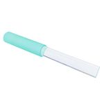 Singing Bowl Mallet Clear Acrylic Base Rubber Striker Mallet for Playing Quartz Crystal Singing Bowl with Bundle Pocket (Green)