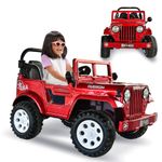 Wembley Battery Operated Car for Kids Rechargeable Jeep for Kids Electric Car for Kids to Drive - Bluetooth, Remote Control, 5 Motors - 35kg Capacity with Charger -Big 4x4 Adventure -Ages 2 To 8 Years