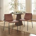 COLAMY PU Leather Dining Chairs Set
