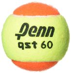 Penn QST 60 Tennis Balls - Youth Felt Orange Tennis Balls for Beginners, 12 Ball Polybag