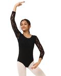 Black Leotard For Women 34 Sleeves