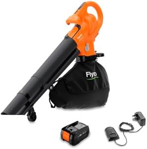 Flymo 18V EasiBlowVac Cordless Leaf Blower & Vacuum – Lightweight & Powerful 3-in-1 Garden Tool for Blowing, Vacuuming & Mulching – Battery & Charger Included, Orange