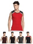 Target Active Men's Cotton Sports Gym Vest - Perfect for Workouts with a Sporty Vibe(Pack of 5)(color may vary)