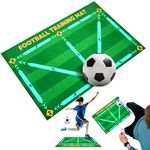 Pipihome Football Training Mat, Footballs Gifts for Boys, Football Training Equipment for kids, Football Games Training Mat Accessories Football, Soccer Ball Aid Mat Football Gifts for Boys 9-12