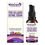 WishCare Pro Collagen Retinol Serum - For Anti-Aging, Skin Firming & Plumping Skin - With 2% Retinoid, Niacinamide, Shea Butter & Rosehip - 30 ml, Off White (WPCRS30)