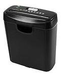 ECONO Strip Cut 6 Sheet Paper Shredder 10 Litre Bin Cut Size 6mm Security Level P2 Credit Card Shredder for Home use office use