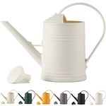 GeTeLe Watering Can Indoor Plants 1/2 Gallon, Small Indoor Watering Cans for House Plants, Flower Watering Can for Outdoor Garden Plants with Sprinkler Head 68 oz (White)