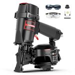 AeroPro CN45N Pneumatic Roofing Nailer – Professional Heavy-Duty Roofing Nail Gun for 15 Degree 3/4″–1-3/4″ Coil Nails on Asphalt Shingles