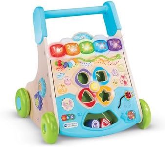 VTech - Super Trotteur Nature Interactif, Trotteur Bébé 2 en 1 Partiellement en Bois, Tableau d'Activités Interactif, Apprentissage de la Marche, Cadeau Bébé Dès 9 Mois - Contenu en Français