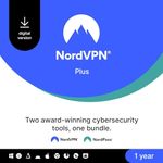 NordVPN Plus, 1-Year, VPN & Password Manager Software Bundle, Digital Code