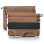 Dango D01 Dapper Bifold Pen Wallet - Rawhide/Satin Silver