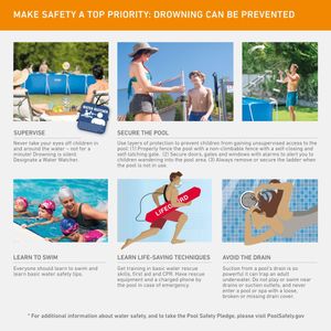 Intex Metal Frame Rectangular Pool 300x200x75cm – 3834L, Blue, Puncture-Resistant