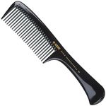 Kent Brushes Handled Rake Comb - Detangling Hair Comb for All Hair Types - Strong and Durable Large Handled Comb - Smooth and Detangle Wet or Dry Hair