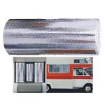 Bubble Reflective Window Foil Insulation Wrap Roll - Thermal Window Coverings Insulation Bubble - Aluminum Insulation Foil Roll - Weatherproofing RV Window Insulation