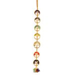 Crystu Natural 7 Chakra Tree of Life Hanging with Crystal Chips for Car Hanging and Door Hanging Reiki Healing and Crystal Healing Stones Size 33 cm (13 inch)