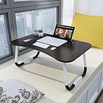 Adjustable Laptop Bed Table Lap Standing Desk for Bed and Sofa Breakfast Bed Tray Laptop Lap Desk Folding Breakfast Serving Coffee Tray Notebook Stand Reading Holder for Couch Floor Kids(60 x 40 cm)