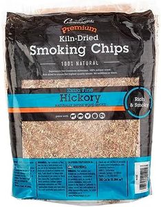 Camerons All Natural Extra Fine Hickory BBQ Wood Chips - 260 Cu. In. Bag, Approx 2 Pounds- Kiln Dried Sawdust Shavings for Cocktail Smoking Guns, Smokers, Smoke Boxes - Barbecue Grilling Gifts for Men