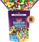 UpTop Treats Freeze Dried Candy, Moon Rocks, Crunchy Sour Candy for ASMR, Strawberry, Lemon, Lime, Orange, & Grape, Snacks for Kids & Adults, Made in the USA, Small Bag for On The Go, 3.5 oz