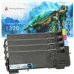 Printing Pleasure 4 (FULL SET) Compatible Dell 1320 Toner Cartridges for Dell 1320c, 1320cn - Black/Cyan/Magenta/Yellow, High Yield