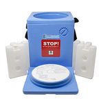 IS IndoSurgicals Large Vaccine Carrier with 4 Icepacks -Capacity 1.6 Ltrs