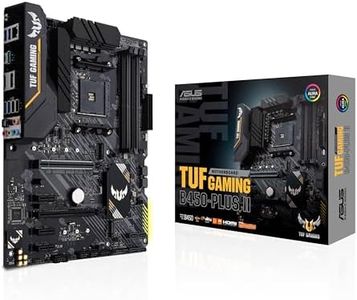 ASUS TUF B450-PLUS GAMING II Carte mère AMD B450 ATX (DDR4 4400MHz, M.2 32 Gb/s, HDMI 2.0b, USB 3.1 Gen 2 Type-C, Aura Sync RGB)