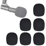 SM58 Pop Filter - Foam Windscreen Microphone Cover for Shure SM58 SM58-LC Ball Type Mic to Reduce Plosive Wind Noises by YOUSHARES (6 Pack）