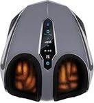 Miko Shiatsu Foot Massager with Deep-Kneading, Multi-Level Settings, and Switchable Heat Charcoal Grey