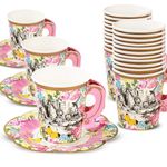 Talking Tables Alice In Wonderland Tea Cups And Saucer Sets Mad Hatter Tea Party